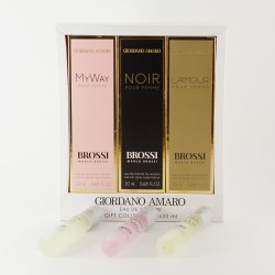 Zestaw perfumetek Brossi Giordano Amaro - MyWay, Noir, La'Mour